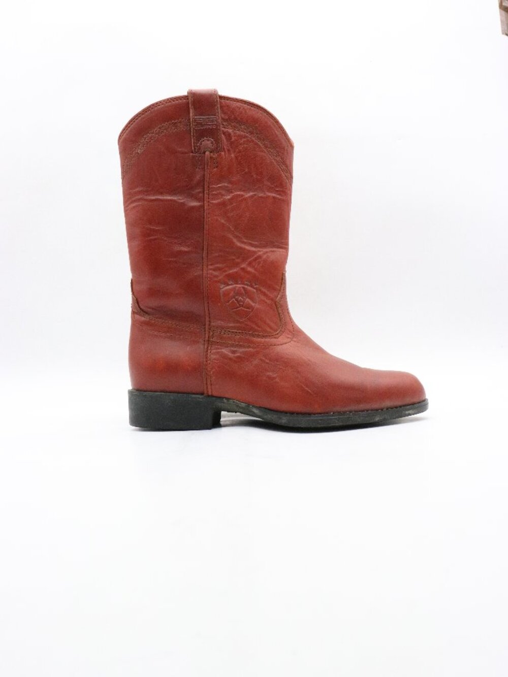 Ariat Heritage Roper Cowboy Boots Women's Size 8 Brown Leather Western Pull On